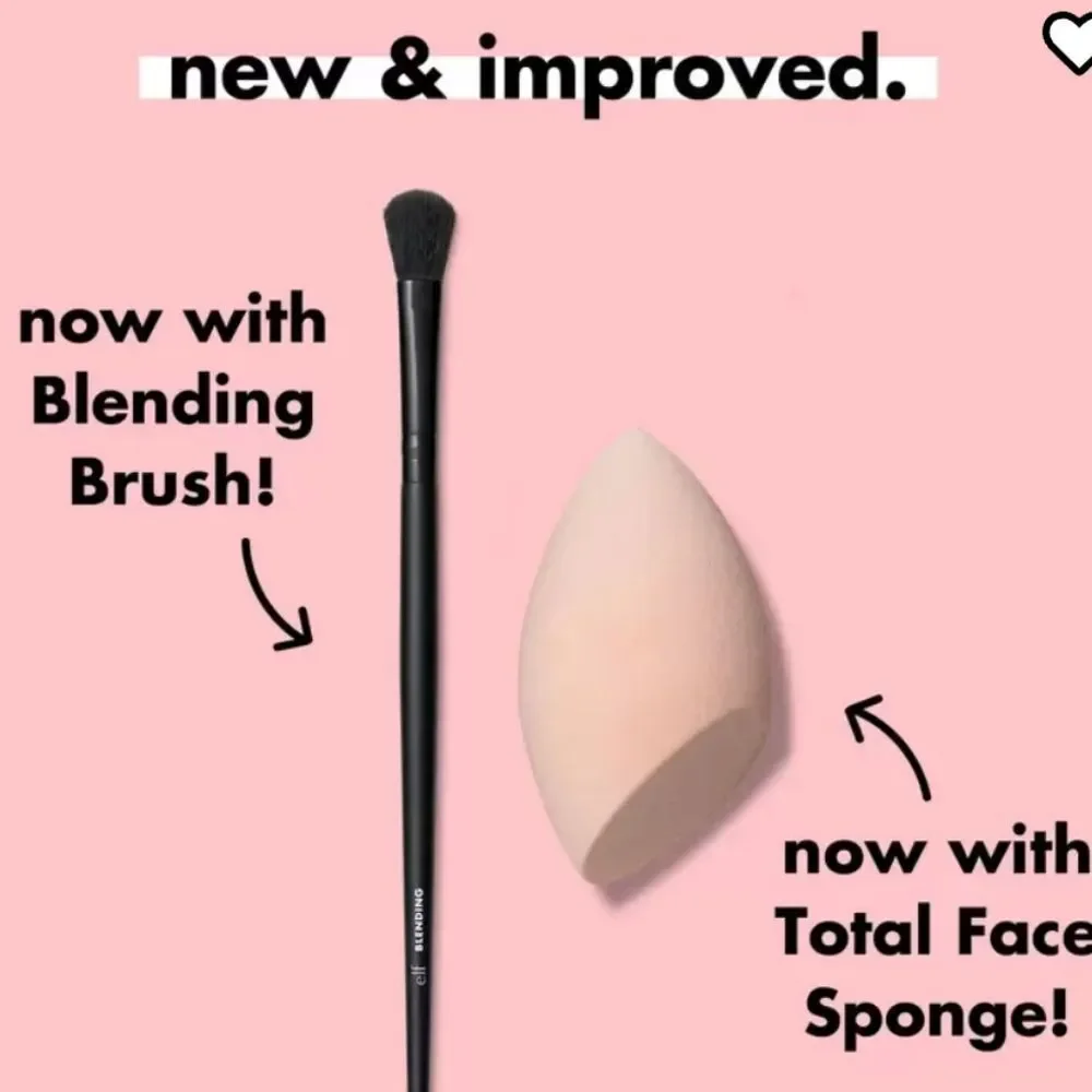 ELF Full Face &‎ Eye Makeup Brush Set w/Travel Case
